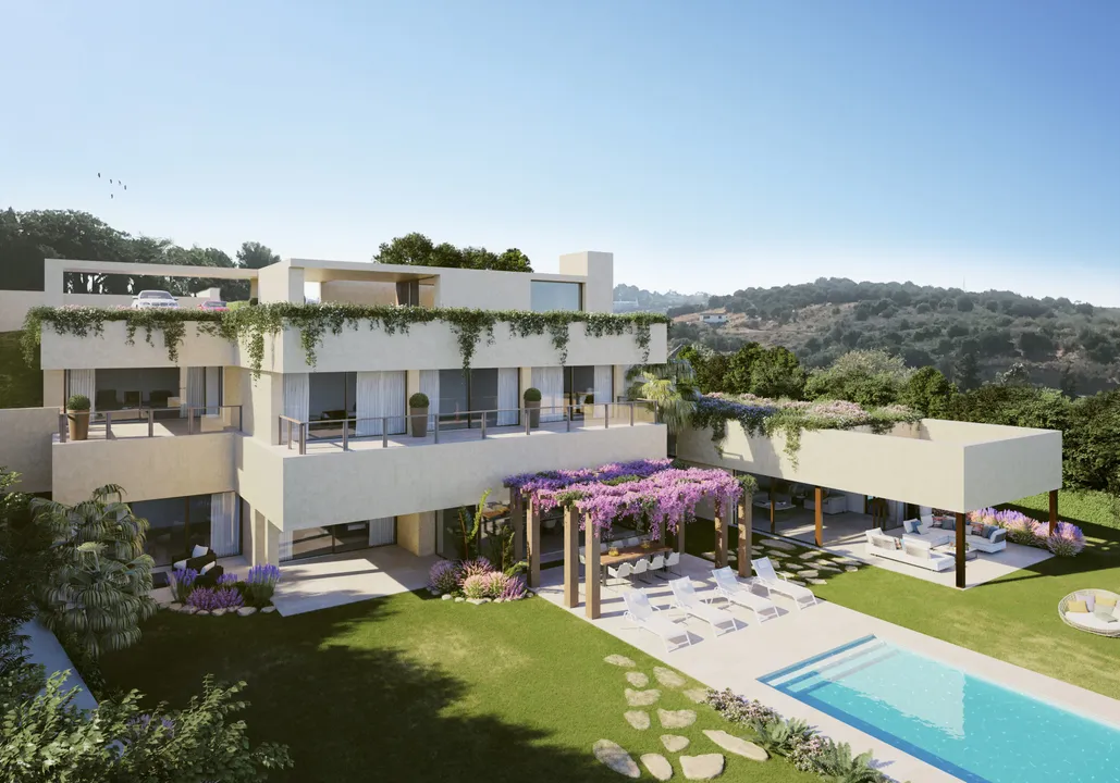 Contemporary villa with sea and golf views image 0