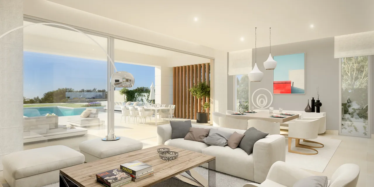 Modern two-level villa with construction permit image 1