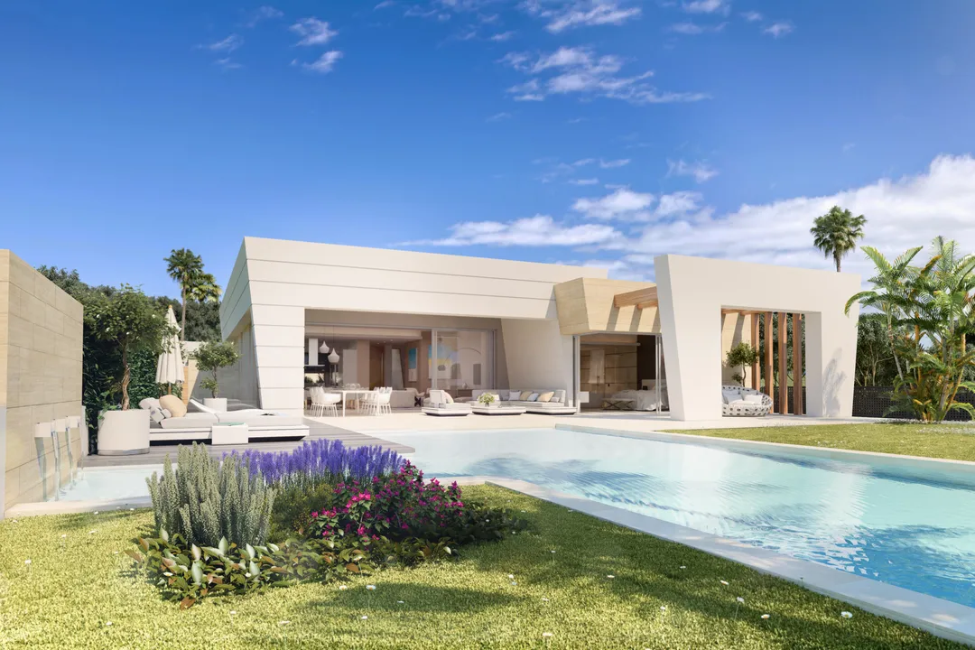 Modern two-level villa with construction permit image 2