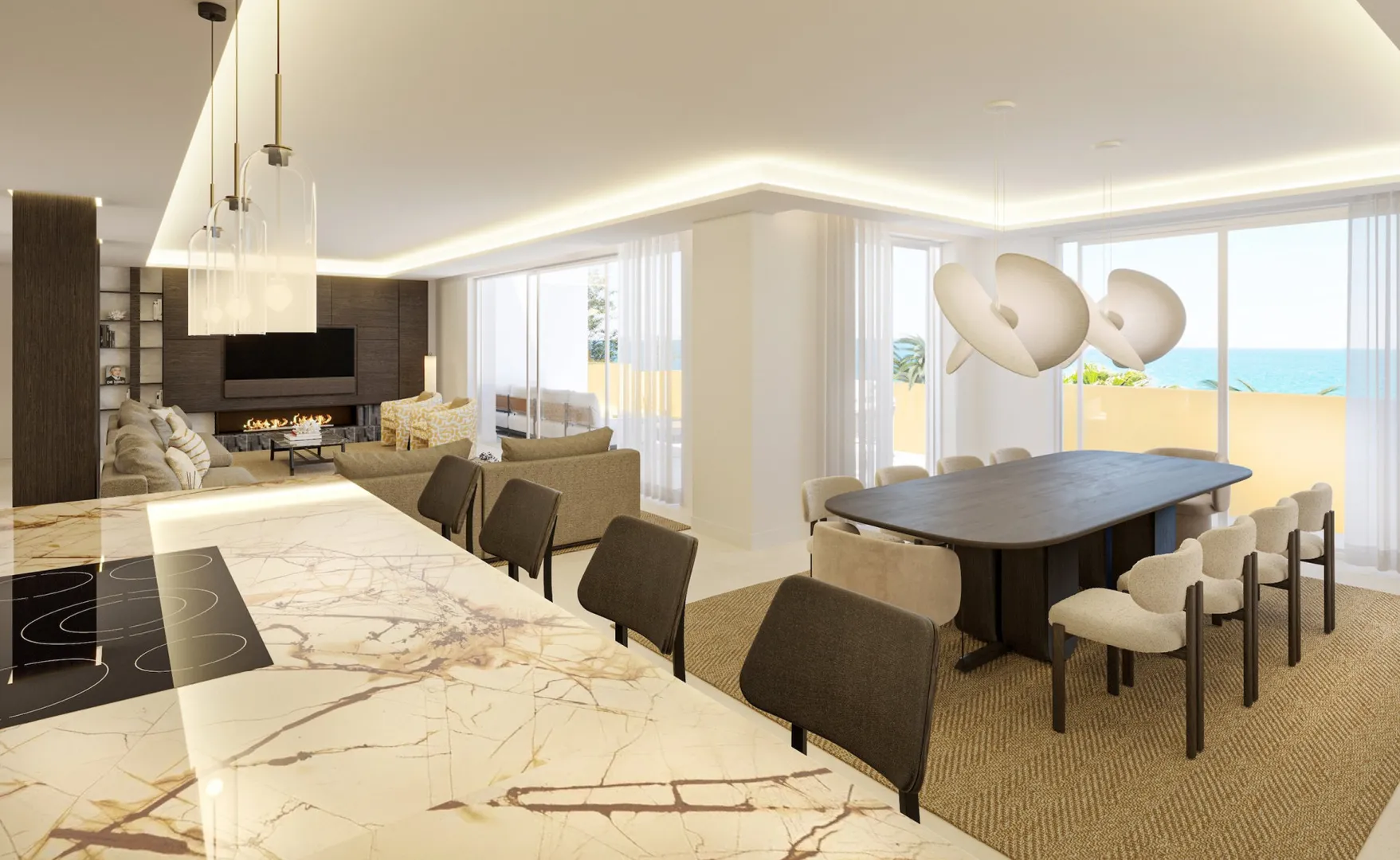Ático dúplex con vistas al mar y acceso directo al paseo marítimo en Marbella