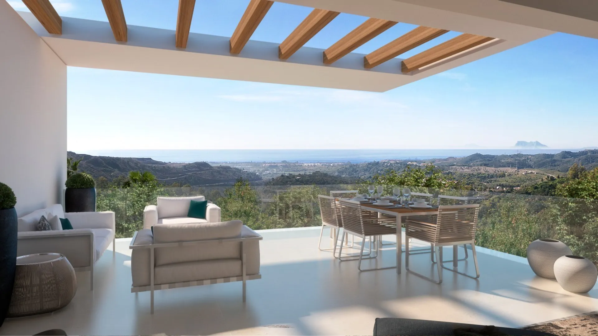 Exclusivos apartamentos con vistas al mar y montaña en urbanización de lujo
