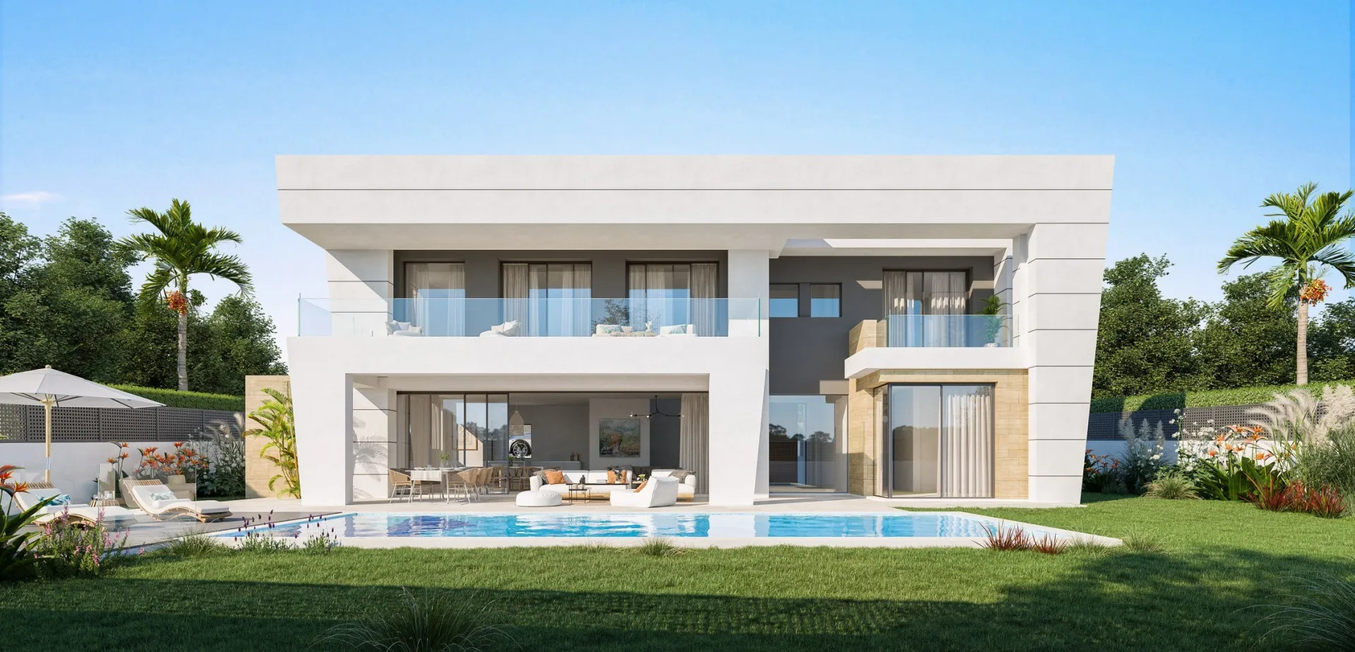 Modern Villa under Construction with Highway Access, Schools, and Beaches in Marbella