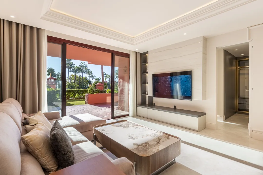 Exclusive Renovated Apartment with Private Garden in New Golden Mile image 1