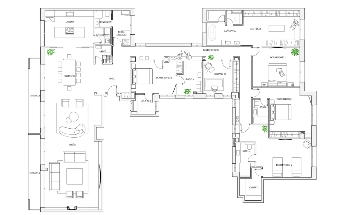 Brand new apartment with terrace, garage, and storage room in Claudio Coello image 0