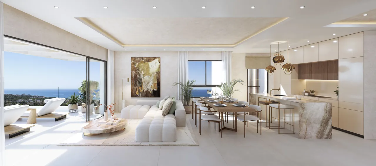 Lujo Mediterráneo en Cabopino: Apartamentos con Piscina Privada y Vistas al Mar image 1