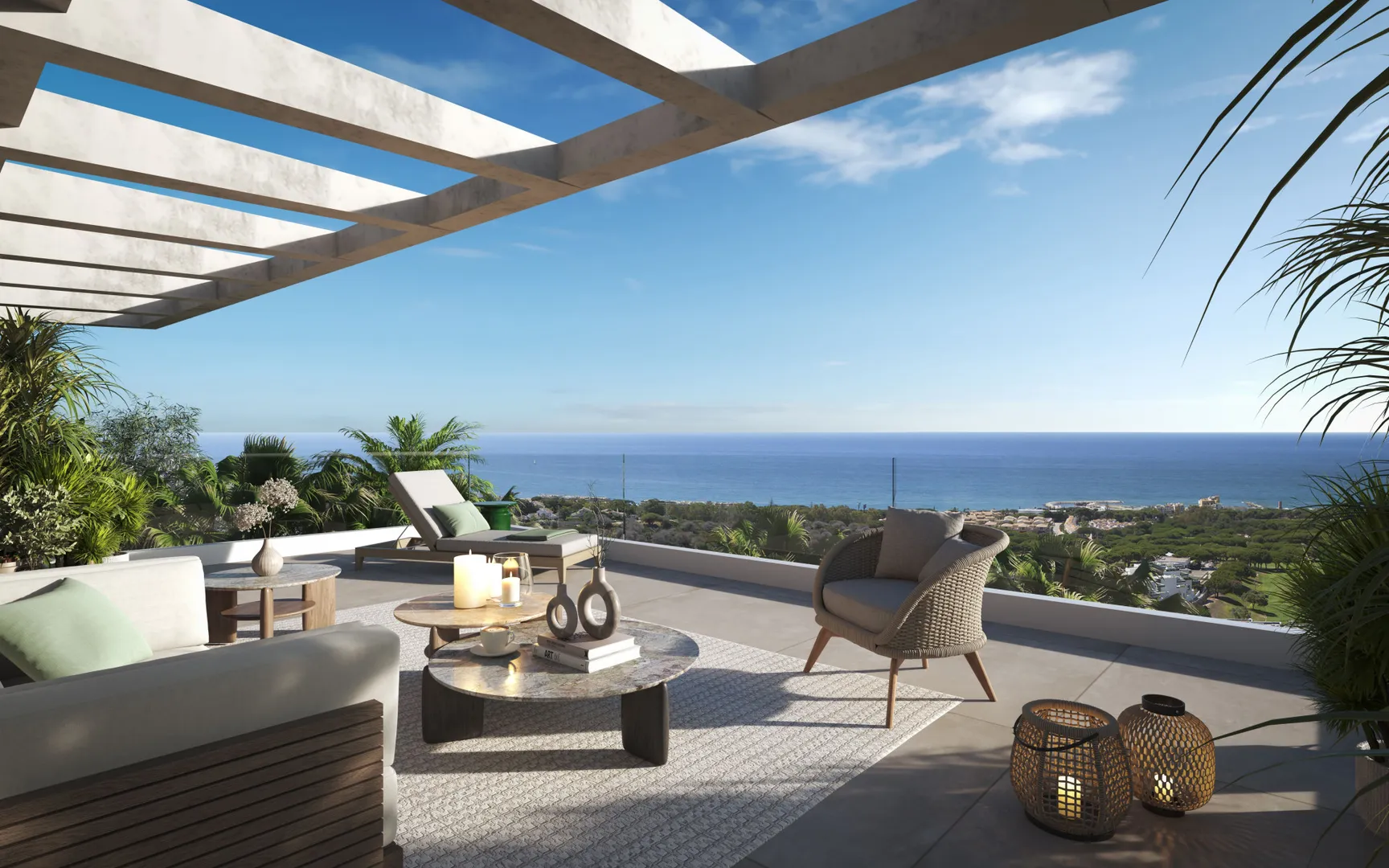 Lujo Mediterráneo en Cabopino: Apartamentos con Piscina Privada y Vistas al Mar